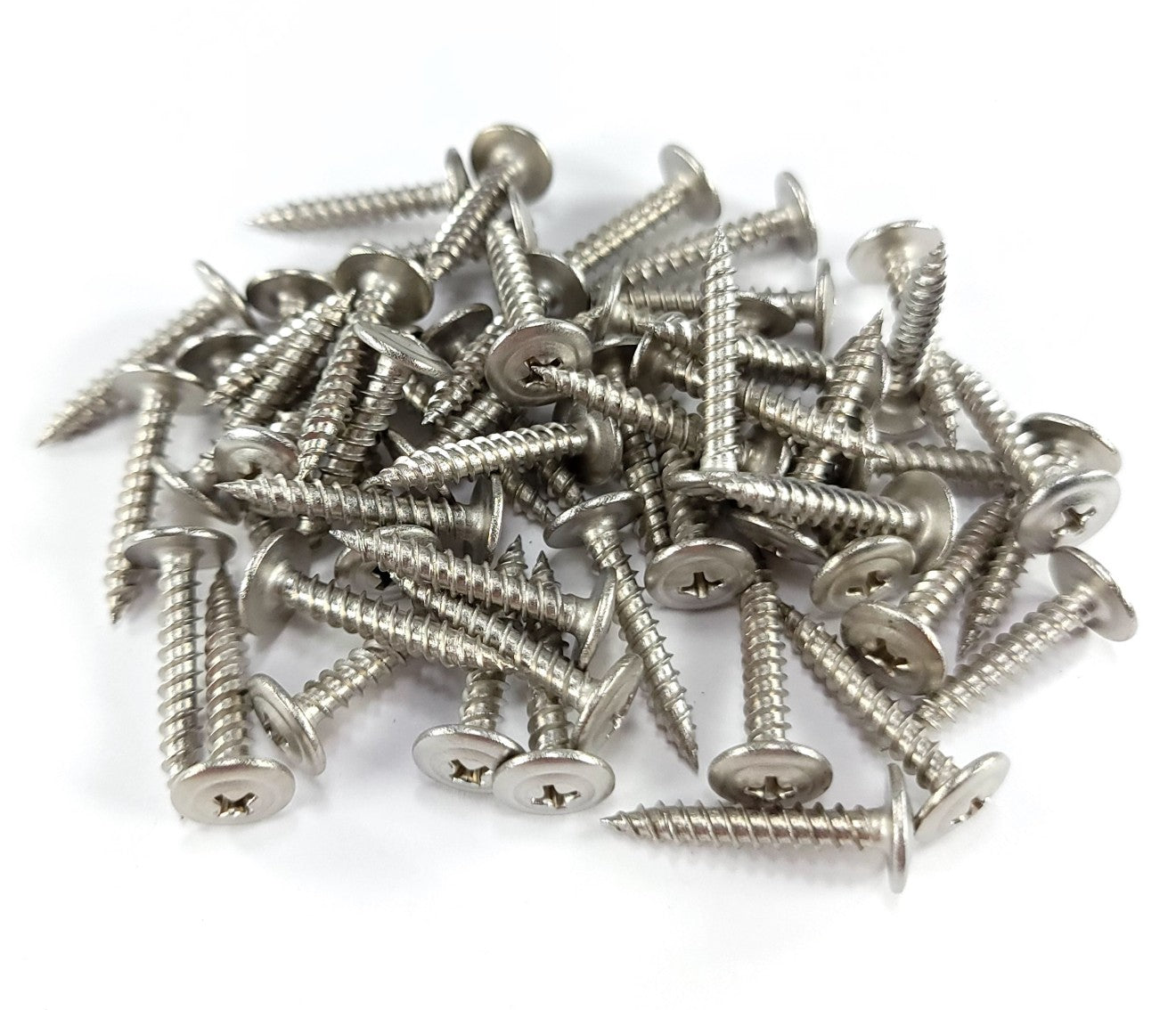 50 Qty #8 x 1" 304 Stainless Steel Phillips Modified Truss Head Wood Screws (BCP1211)