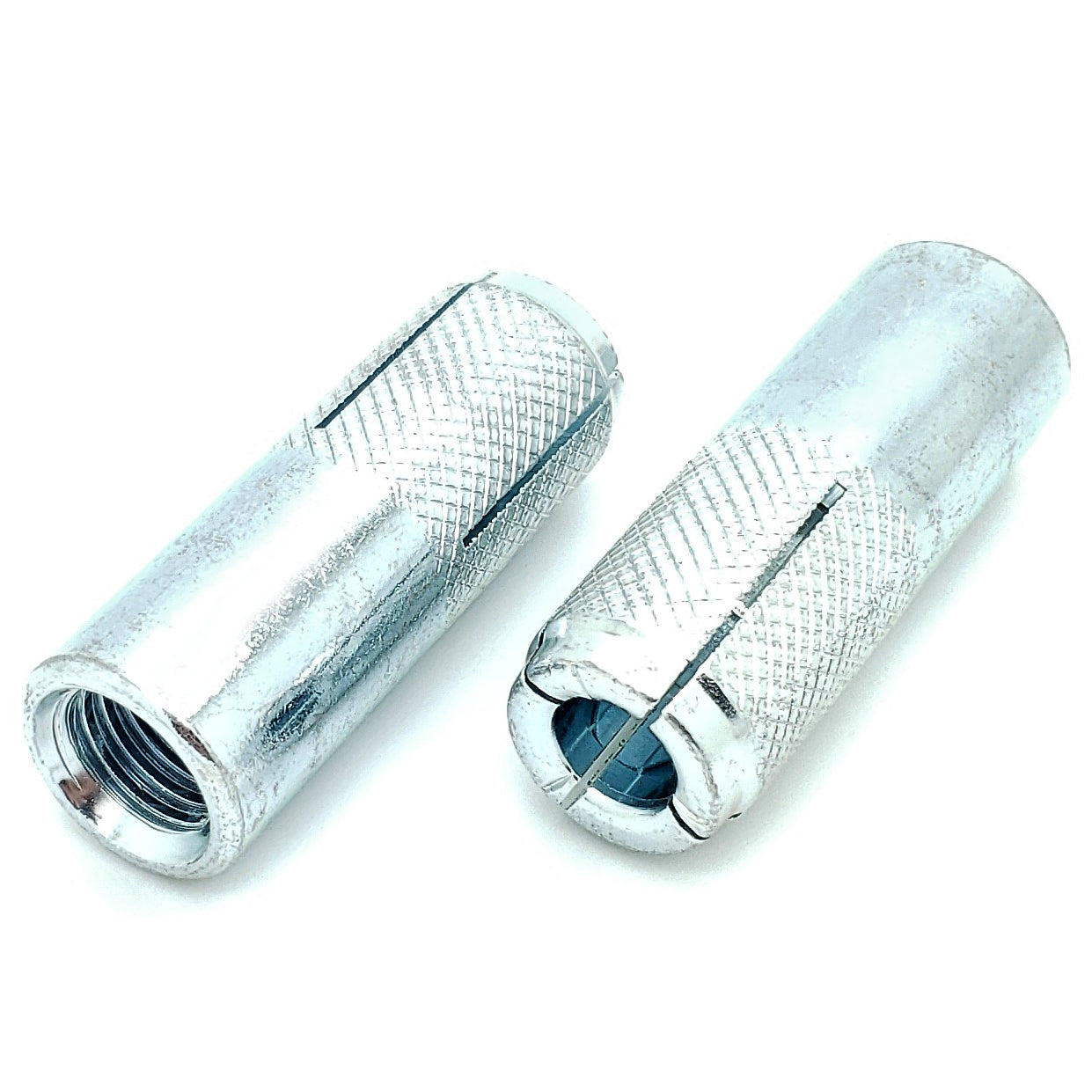 5/8" Inch Zinc Plated Carbon Steel Knurled Drop In Anchor 