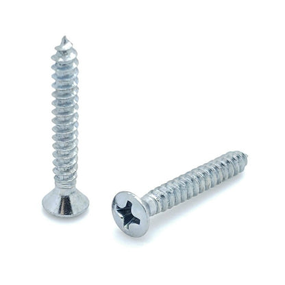 100 Qty #6 x 1" Oval Head Zinc Coated Phillips Head Wood Screws (BCP365)