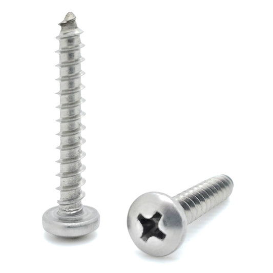 #10 x 1-1/4" Stainless Pan Head Screws