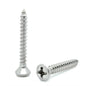 #6 x 1" Stainless Oval Head Screws