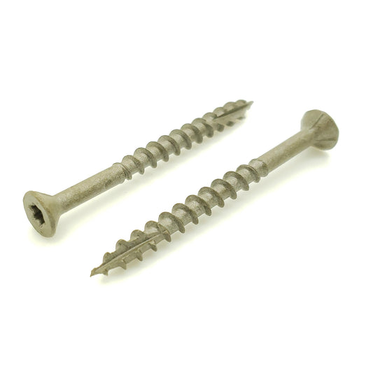 #8 x 2" Inch Dark Tan Deck Screws