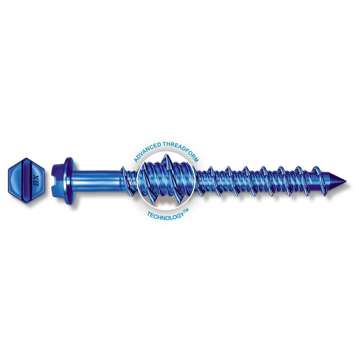 Tapcon 1/4" x 5" Hex Head Concrete Anchor Screws 3167407 | 100 Pack | Drill Bit Included